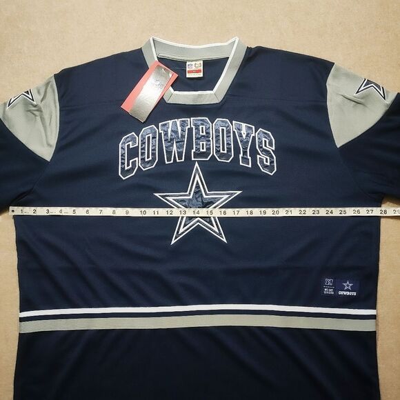 Ultra Game NFL Dallas Cowboys Hockey Style Jersey Top #U - Picture 5 of 7
